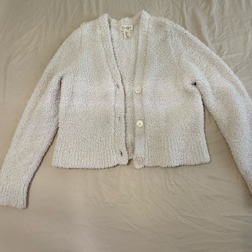 Jessica Simpson Cream Textured Cardigan